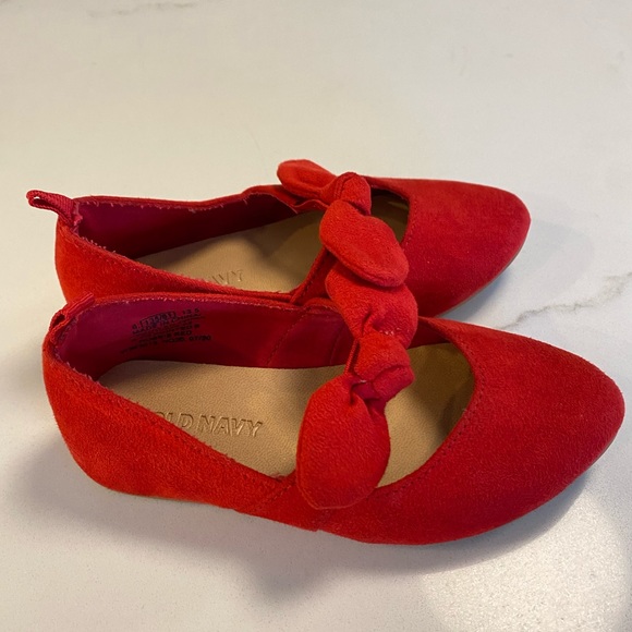Red Faux Suede Dress Shoes - Picture 4 of 6